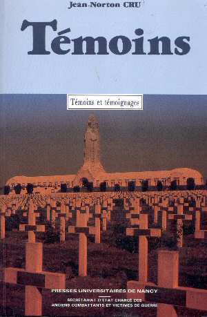 T�moins (Jean Norton Cru 1929 - new pubication)